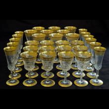 32 verres en cristal de Saint-Louis, Thistle